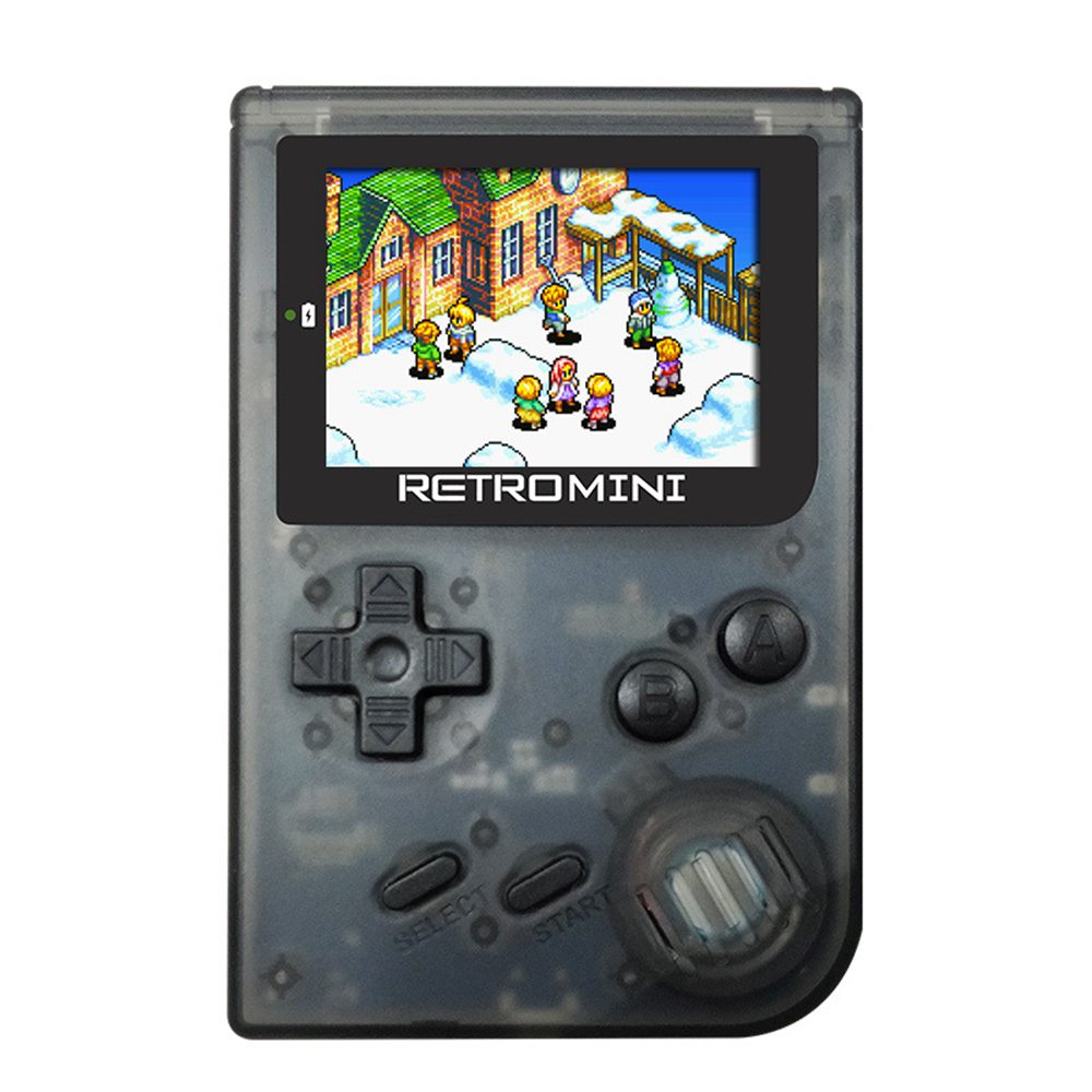

Coolbaby RS-90 Retro Mini Handheld Game Console Player 36 Classic GBA Games - Transparent Black