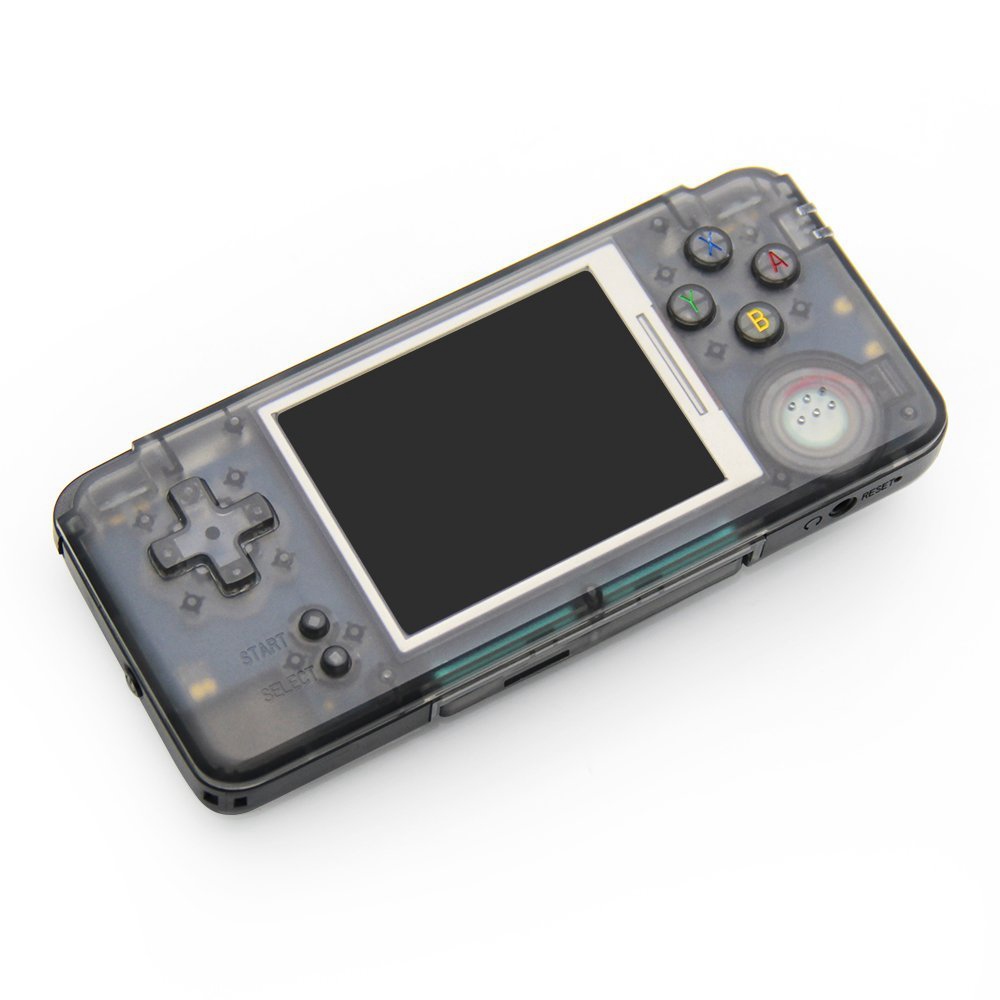 

Coolbaby RS-97 Retro Handheld Game Console Built-in Simulator and Thousands Games Support FC GBA MD - Transparent Black