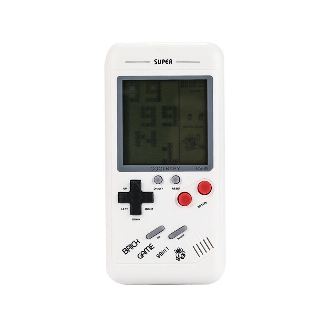 

RS-99 Classic Tetris Handheld Game Console Player with 3.5inch Screen 26 Classic Games - White