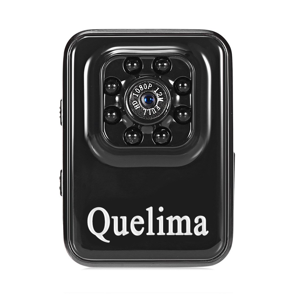 

Quelima R3 Mini Car Video Recorder 120 Degree Wide Angle FOV 1080P Night Vision With 8 LEDs Loop-cycle Recording Motion Detection - Black