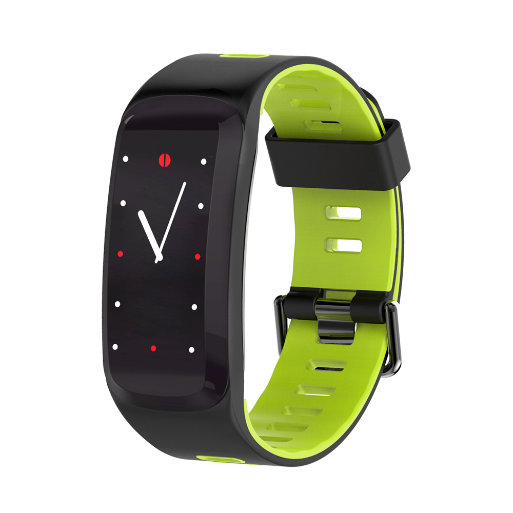 

No.1 F4 Pro Smart Bracelet 0.96" OLED Touch Screen Blood Pressure Blood Oxygen Dynamic Heart Rate Monitor IP68 Water Resistant - Green