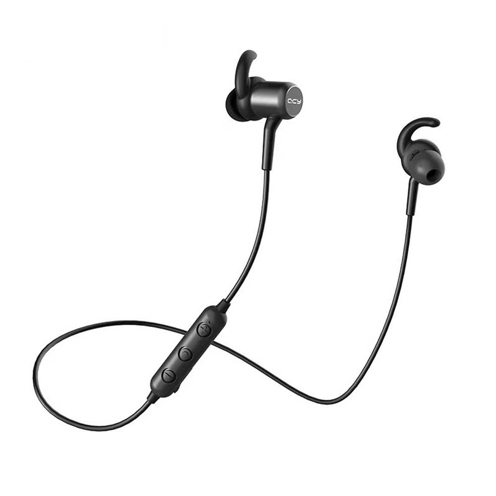 

QCY M1C Wireless Bluetooth Earphone Magnet Adsorption Noise Cancelling IPX4 Waterproof Headphone - Black
