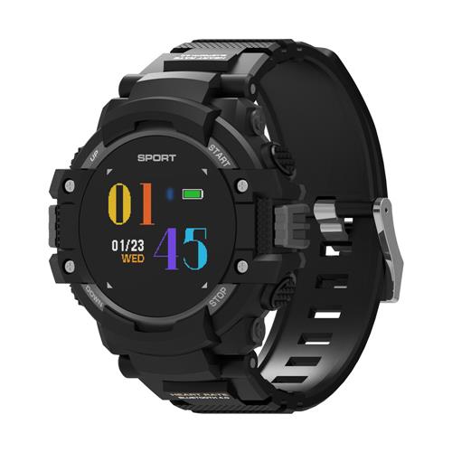 

NO.1 F7 Smartwatch 0.95" OLED Color Screen Built-in GPS Heart Rate Monitor IP67 Water Resistant - Black