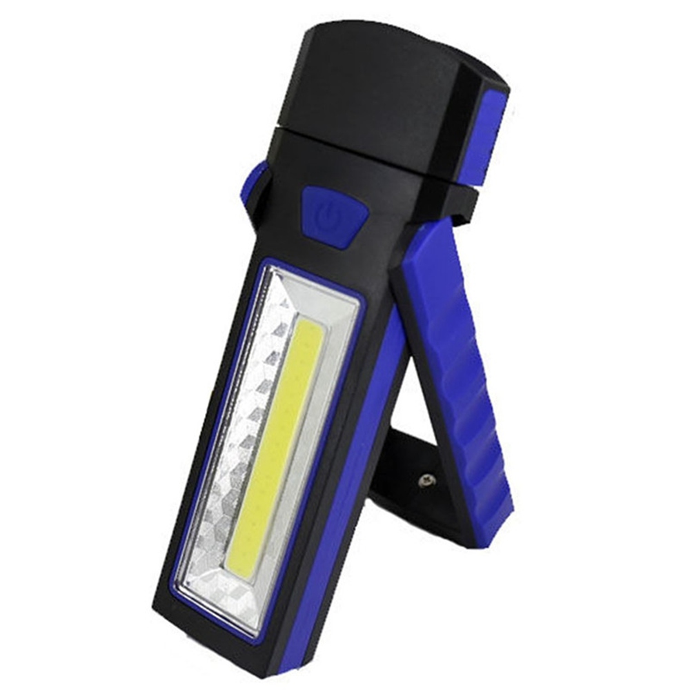 

5W COB Portable Outdoor Lamp Flashlight Magnet Adsorption Inspection Lamp - Blue + Black