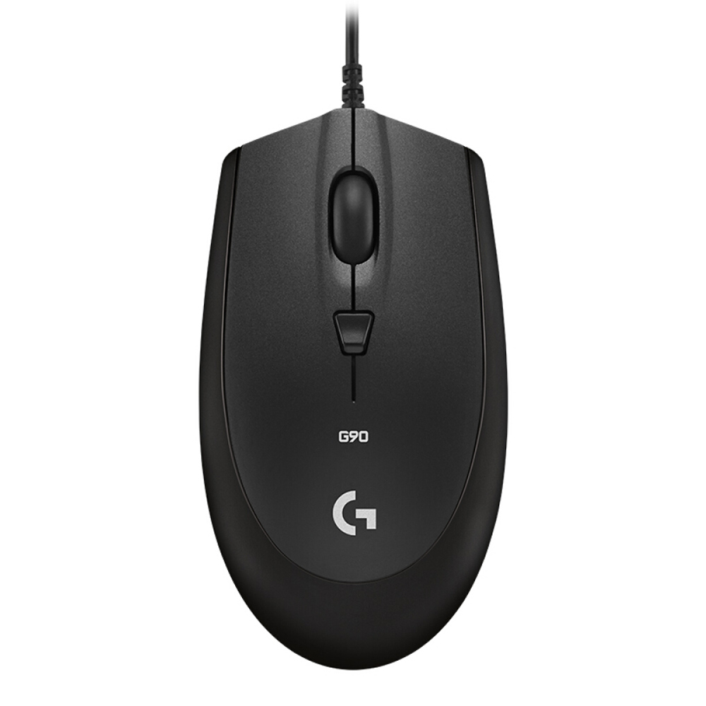 

Logitech G90 Wired Optical Gaming Mouse 2500DPI Lightning Speed Operation For PC / Laptop - Black