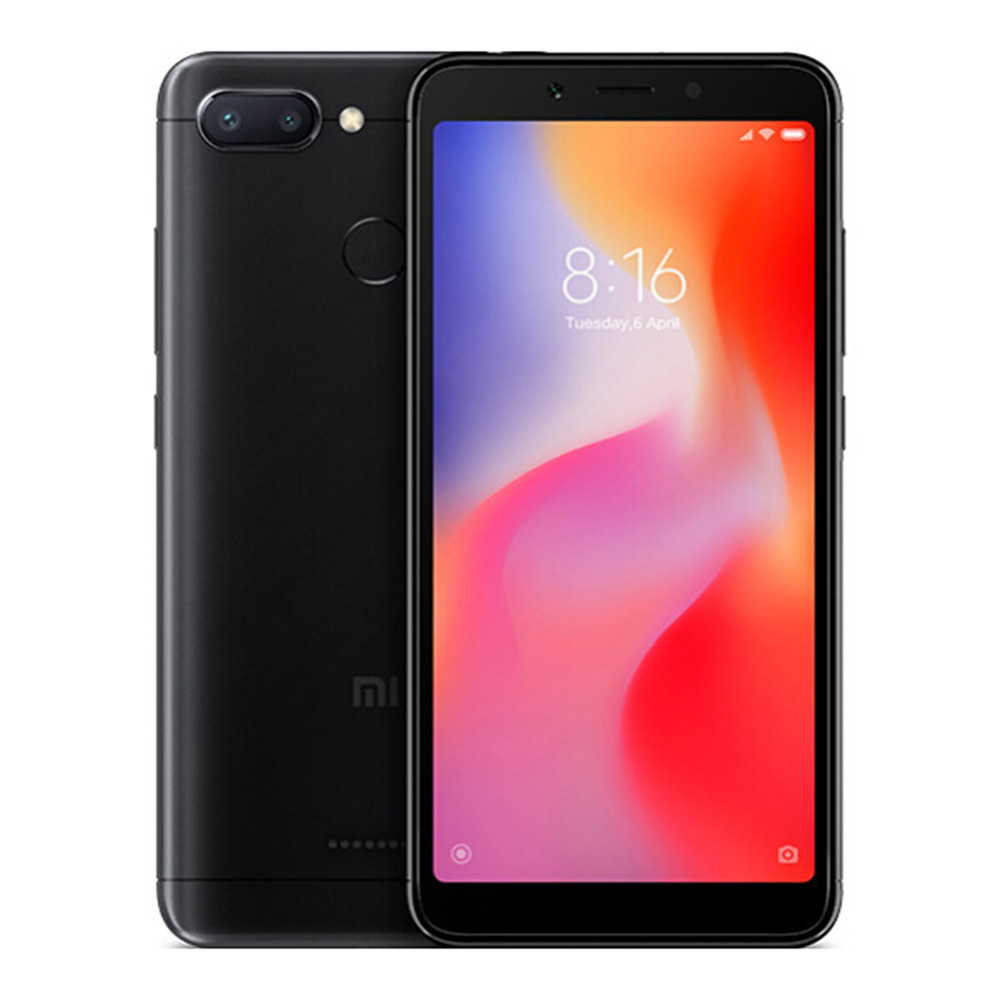 

Xiaomi Redmi 6 5.45 Inch 4G LTE Smartphone MTK Helio P22 3GB 32GB 12.0MP+5.0MP Dual Rear Cameras Android 8.1 OS 18:9 Screen AI Face Unlock Global Version - Black