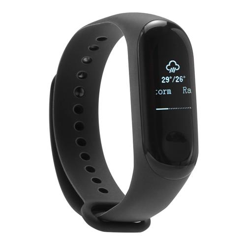 

Xiaomi Mi Band 3 Smart Bracelet 0.78" OLED Touch Screen 5ATM Water Resistant Sports Fitness Tracker Reject Phone Calls Notification Display Bluetooth 4.2 International Version - Black