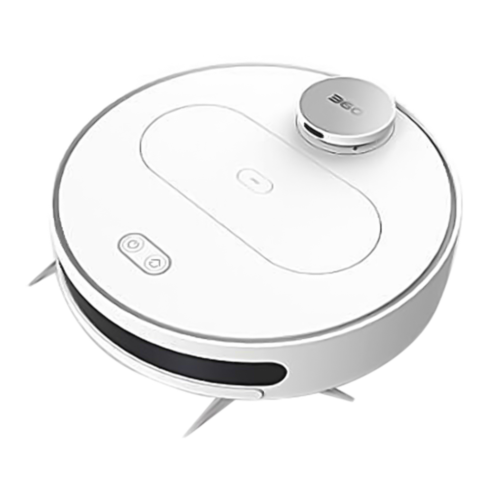 

360 S6 Automatic Robotic Vacuum Cleaner 1800Pa Suction LDS Path Planning 2 in 1 Sweeping Mopping - White