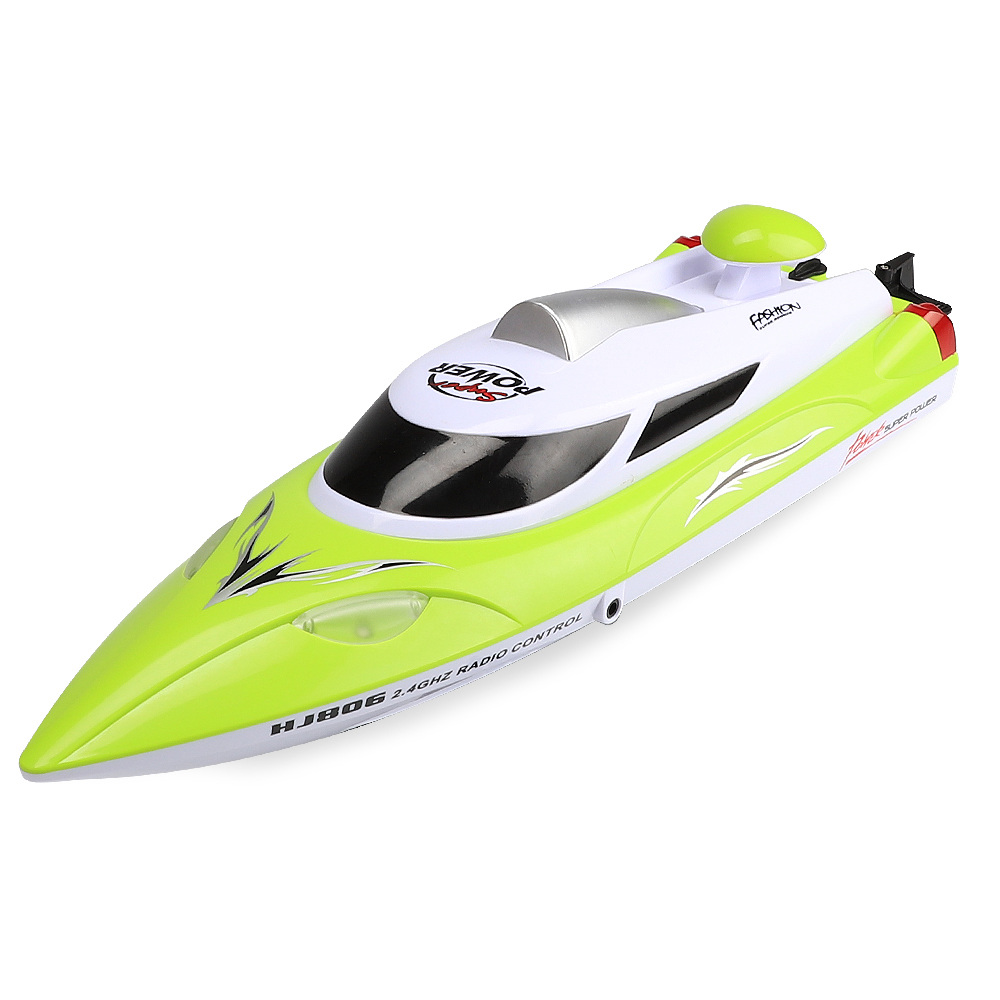 

HJ806 2.4G High Speed 35km/h RC Boat Built-in Water Cooling System - Green