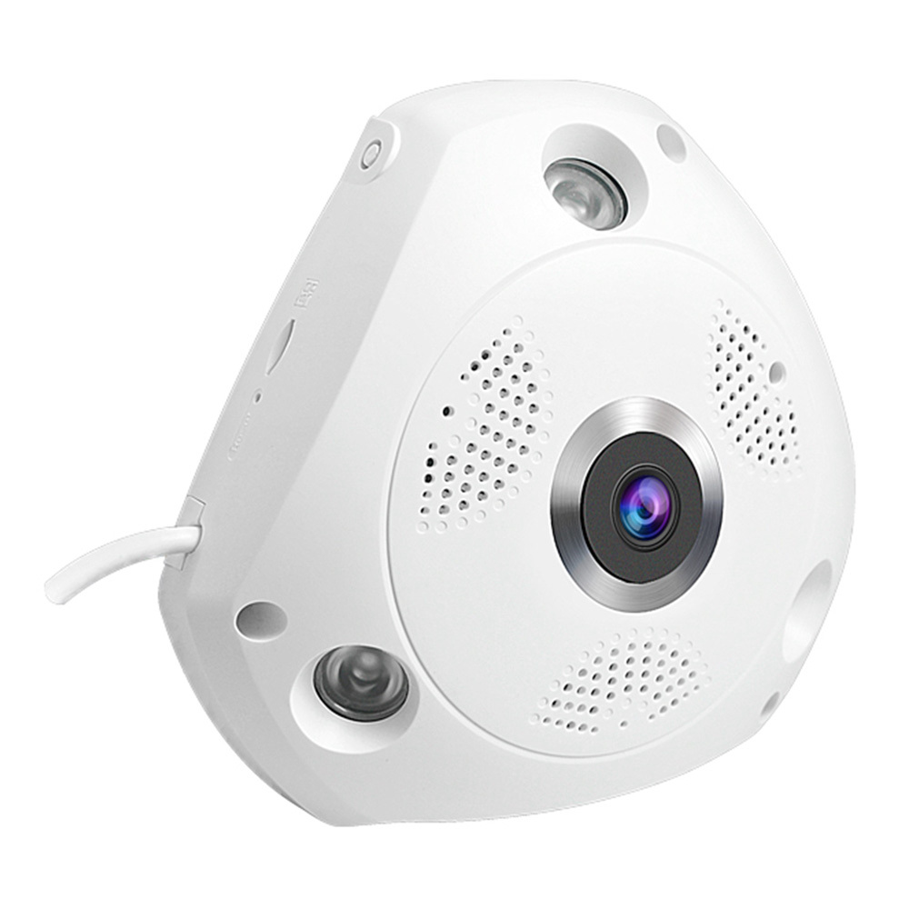 

Vstarcam C61S 1080P WiFi Panoramic Fisheye Infrared Camera H.264 Compression Night Vision Camera - White US Plug