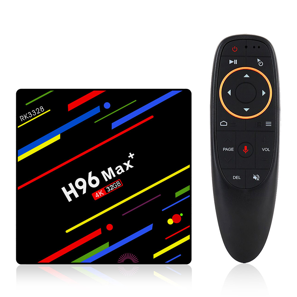 

H96 MAX+ Android 8.1 RK3328 KODI 17.6 4GB/32GB 4K TV BOX with Voice Remote Support WiFi LAN USB3.0