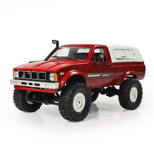 

WPL C-24 2.4G 4WD 1:16 Off Road Rock Crawler Mosquito with Front LED RC Car RTR - Red