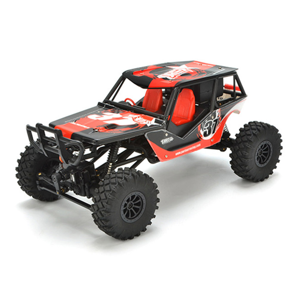 

PRC QX-4 2.4G 1:18 4WD Brushed RC Climbing Car with LCD Display Engine Sound Simulation System RTR - Red
