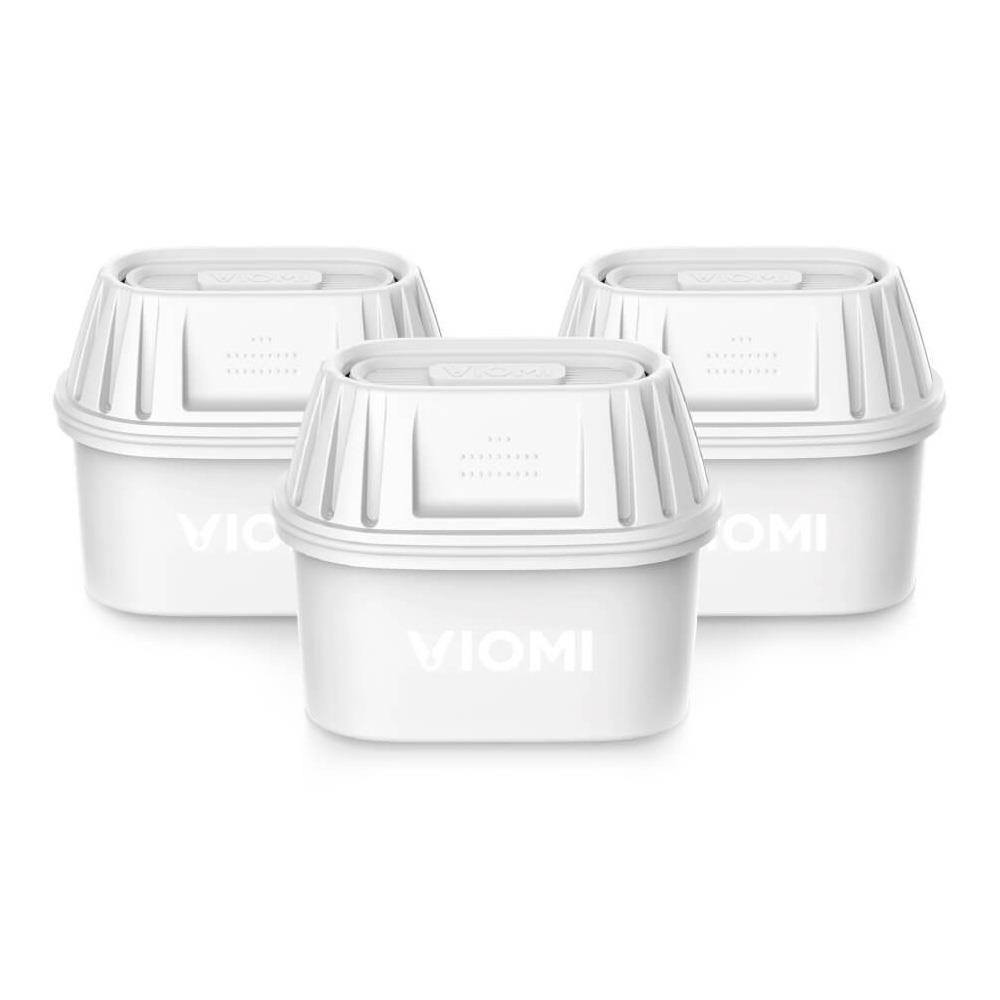 

3PCS Xiaomi Viomi Filter Element Carbon Exchange Resin Filters for Xiaomi Viomi Water Filter Kettle / Brita Water Filter Kettle International Version - White