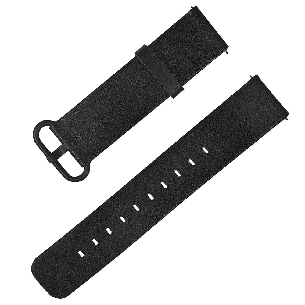 

Replaceable Genuine Leather Wrist Strap For Xiaomi Mijia Smart Quartz Watch - Black