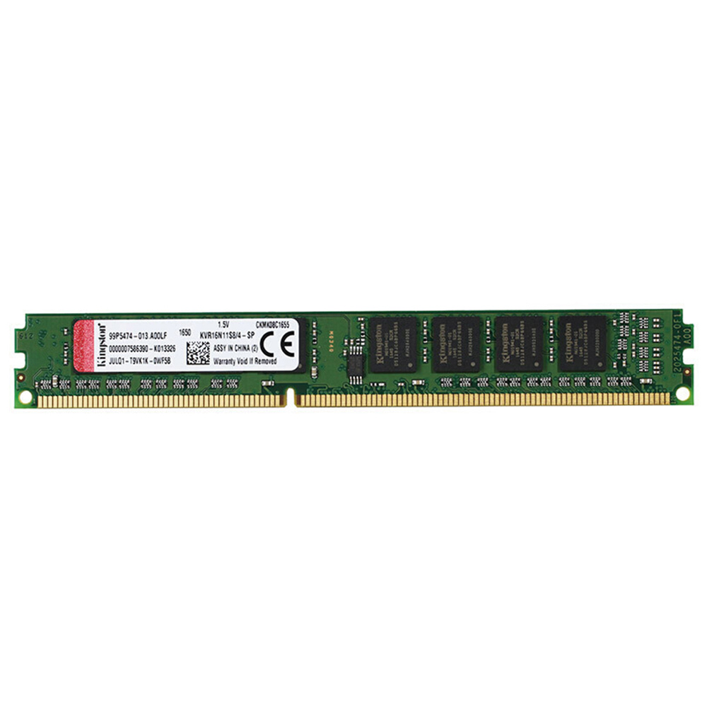 

Kingston ValueRAM 240PIN DDR3 1600MHz 4GB DIMM Motherboard Memory Module Non-ECC Unbuffered - Green