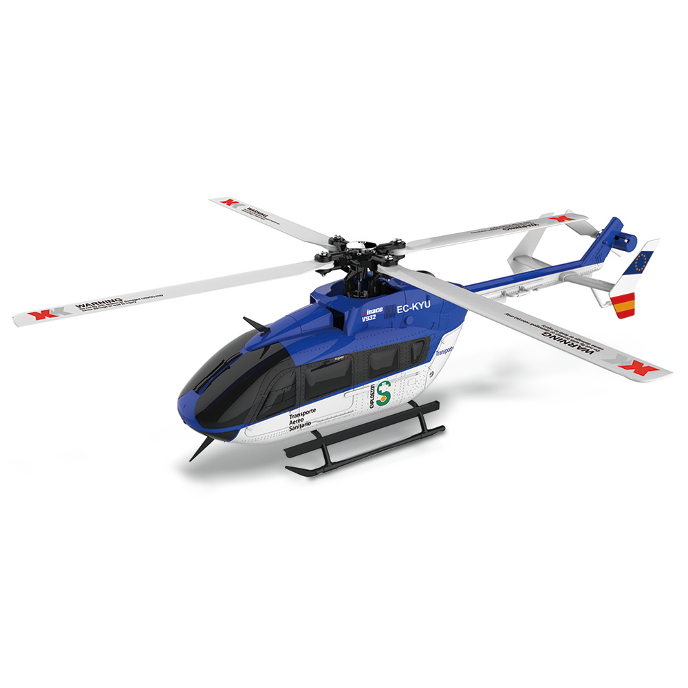 

XK K124 EC145 6CH Brushless RC Helicopter 3D 6G System Inverted Flight Copter RTF