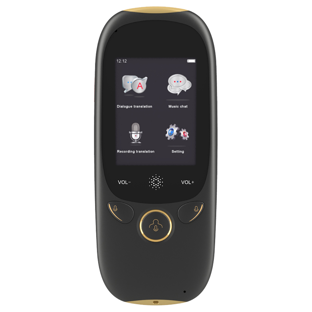 

Boeleo K1 AI Translator 45 Languages Touch Control 2.0 Inches Display 2.4G WiFi BT4.0 - Black