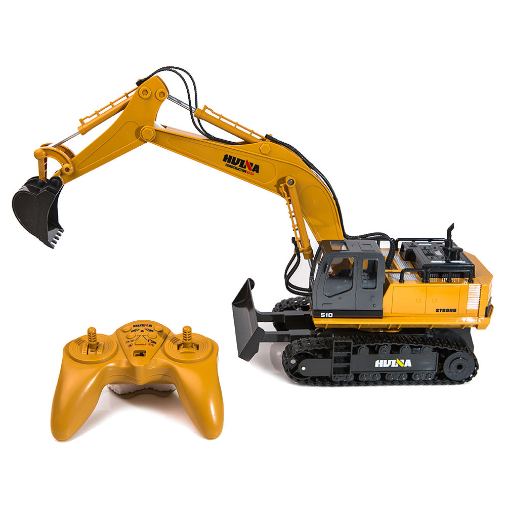 HuiNa Toys 1510 2 4G 11CH 1 16 RC Alloy Excavator RTR