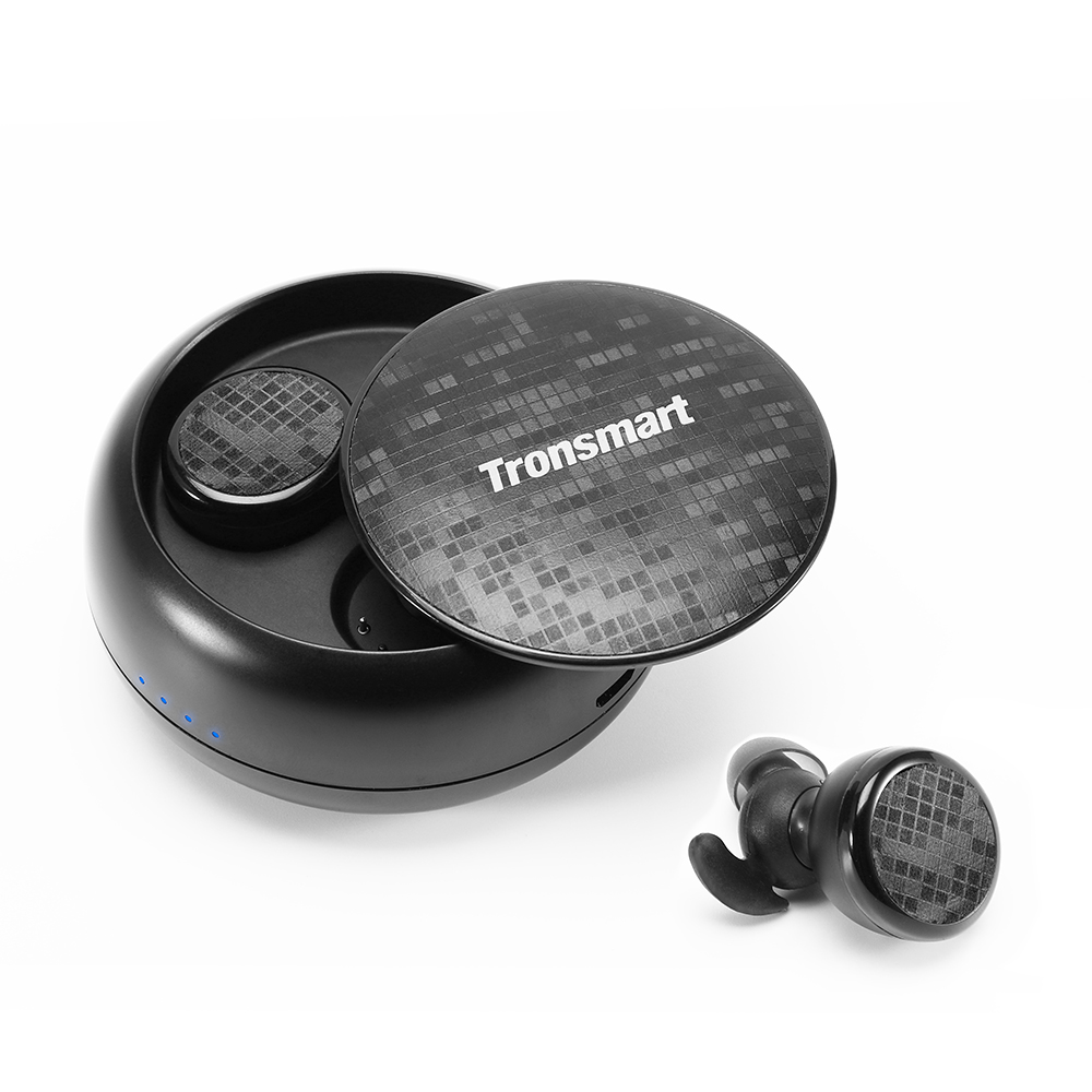 

Tronsmart Encore Spunky Buds Bluetooth 5.0 TWS Earbuds 12 Hours Playtime Siri Google Assistant IPX5 Water Resistant- Black