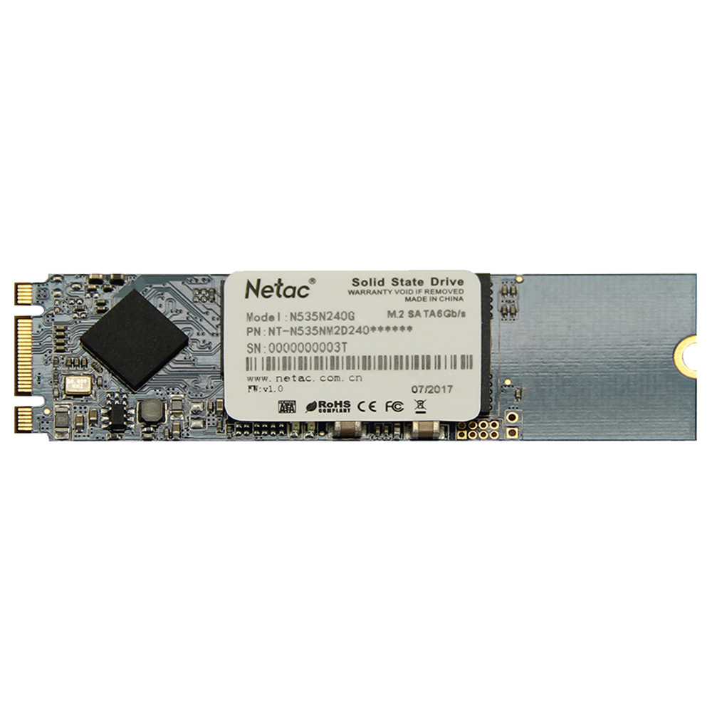 

Netac N535N 240GB SSD M.2 2280 SATA 6Gb/s Interface Solid State Drive Reading Speed 450MB/s - Marble Blue