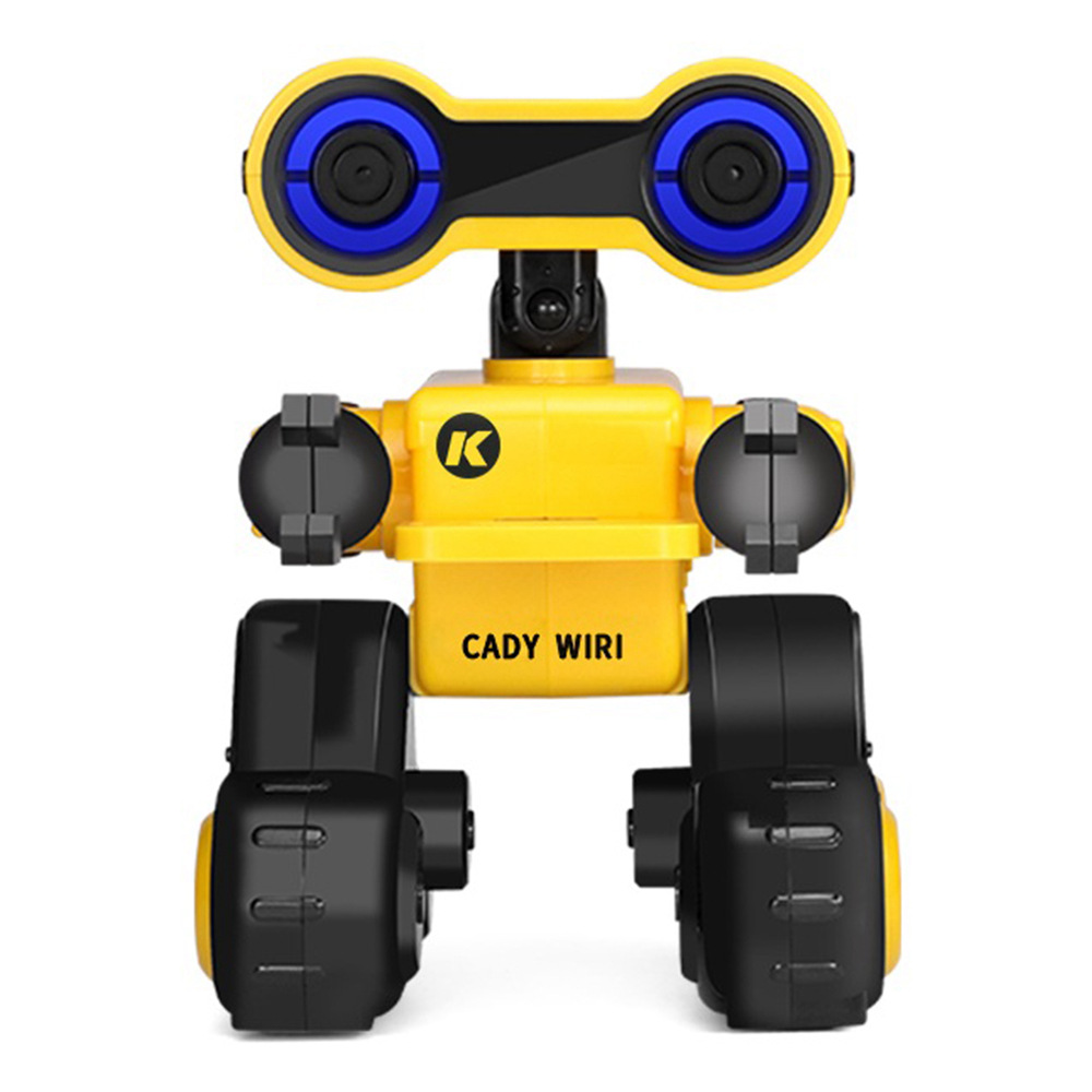 

JJRC R13 CADY WIRI Touch Control Programmable Dancing RC Robot Colorful Lights Kids Toys - Yellow