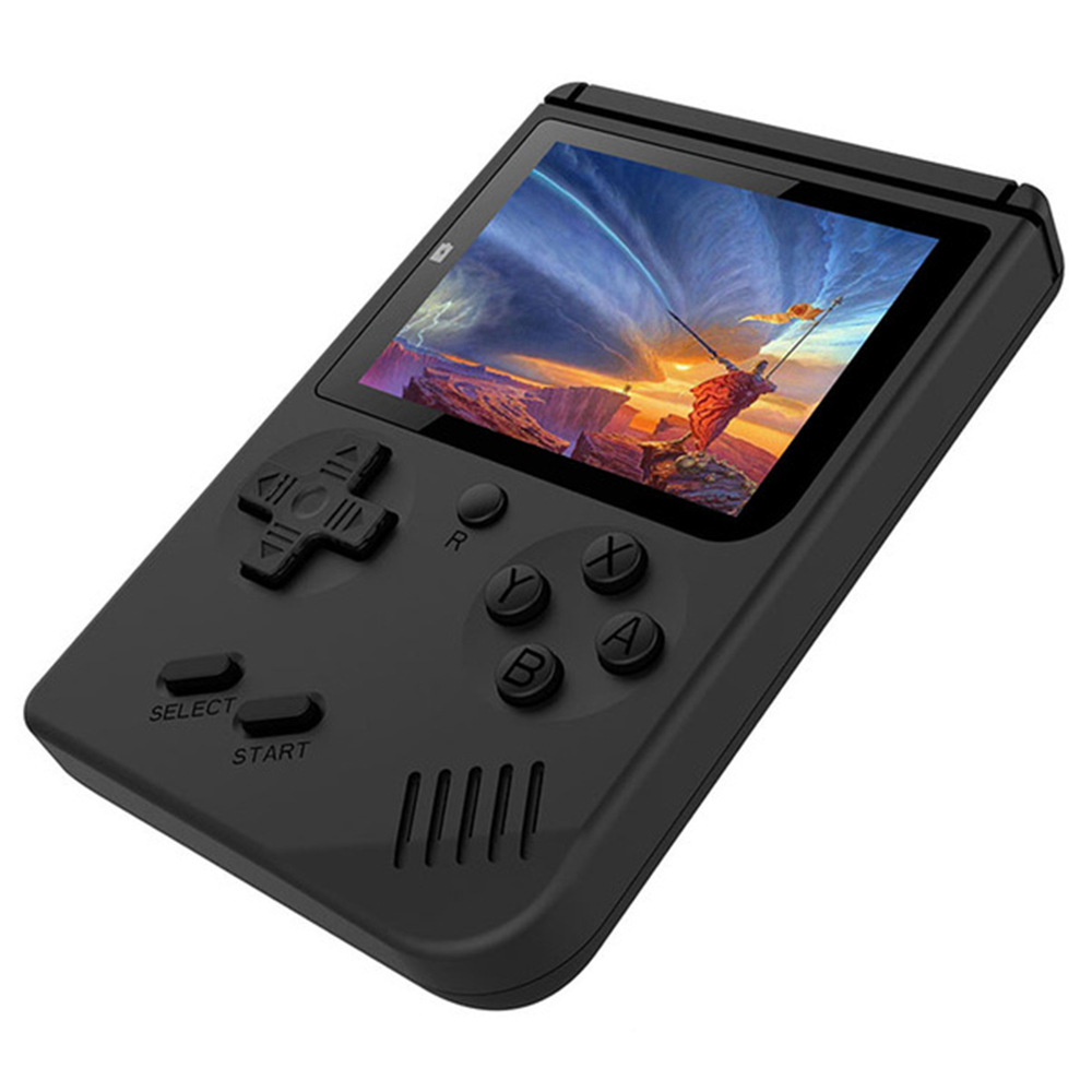 

Coolbaby RS6A Retro Handheld Game Console 3.0 Inch LCD Color Kids Game Player Built-in 168 Games - Black