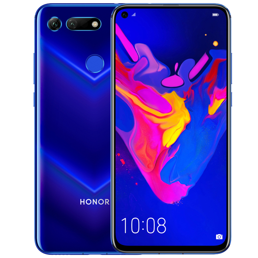 

HUAWEI Honor V20 CN Version Hole-punch Display 6.4 Inch 4G LTE Smartphone Kirin 980 8GB 128GB 48.0MP+TOF Dual Rear Cameras Android 9.0 NFC Type-C Fast Charge - Blue