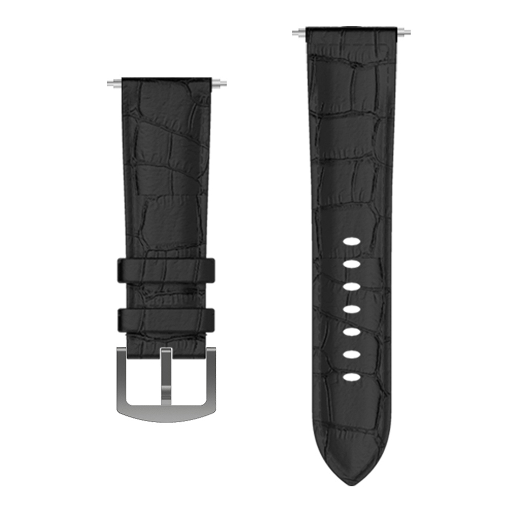 

Replacement Leather Watch Band Strap For Kospet Hope 4G Smartwatch Phone - Black