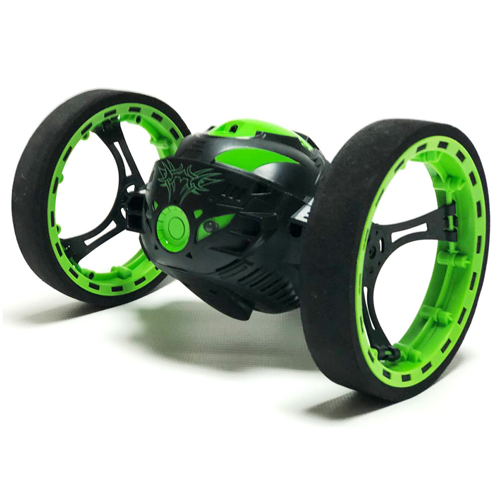

PEG-88 Jumping SUMO 2.4G Wireless Degree Rotation Smart Bounce RC Car RTR - Green