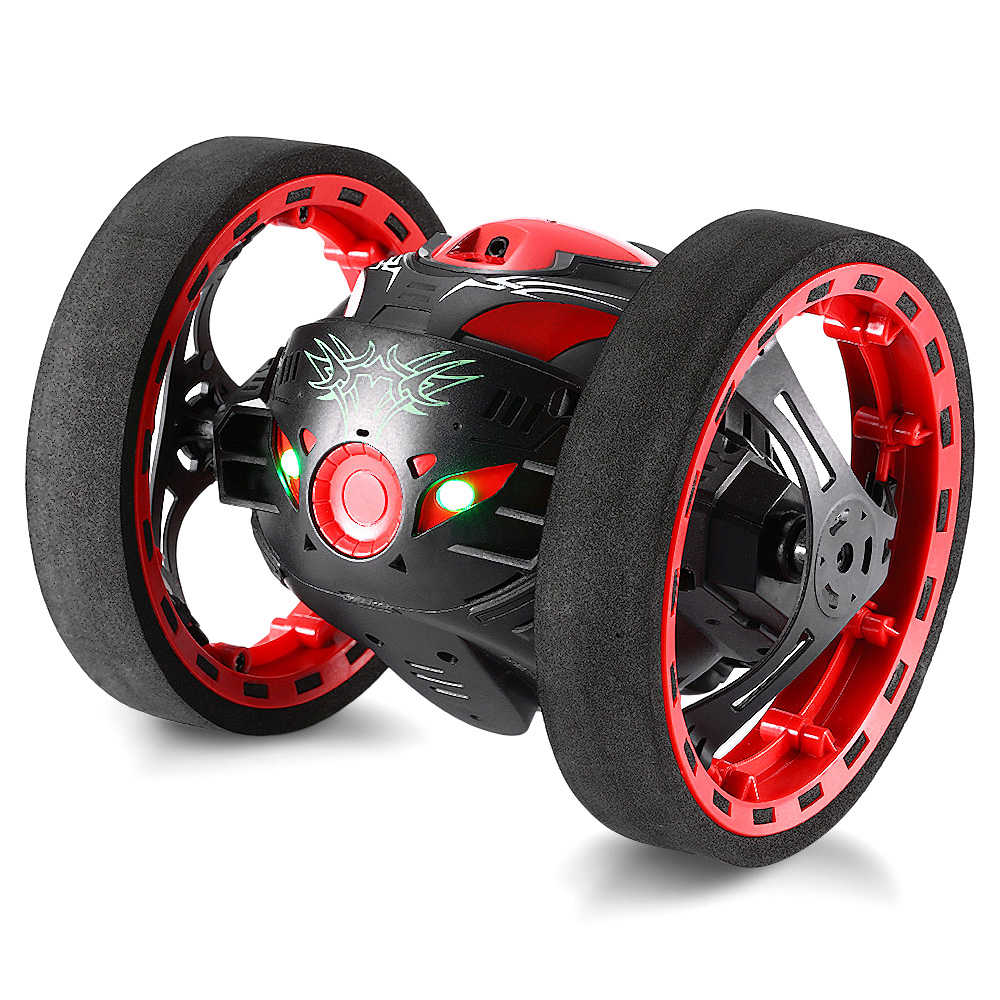 

PEG-88 Jumping SUMO 2.4G Wireless Degree Rotation Smart Bounce RC Car RTR - Red