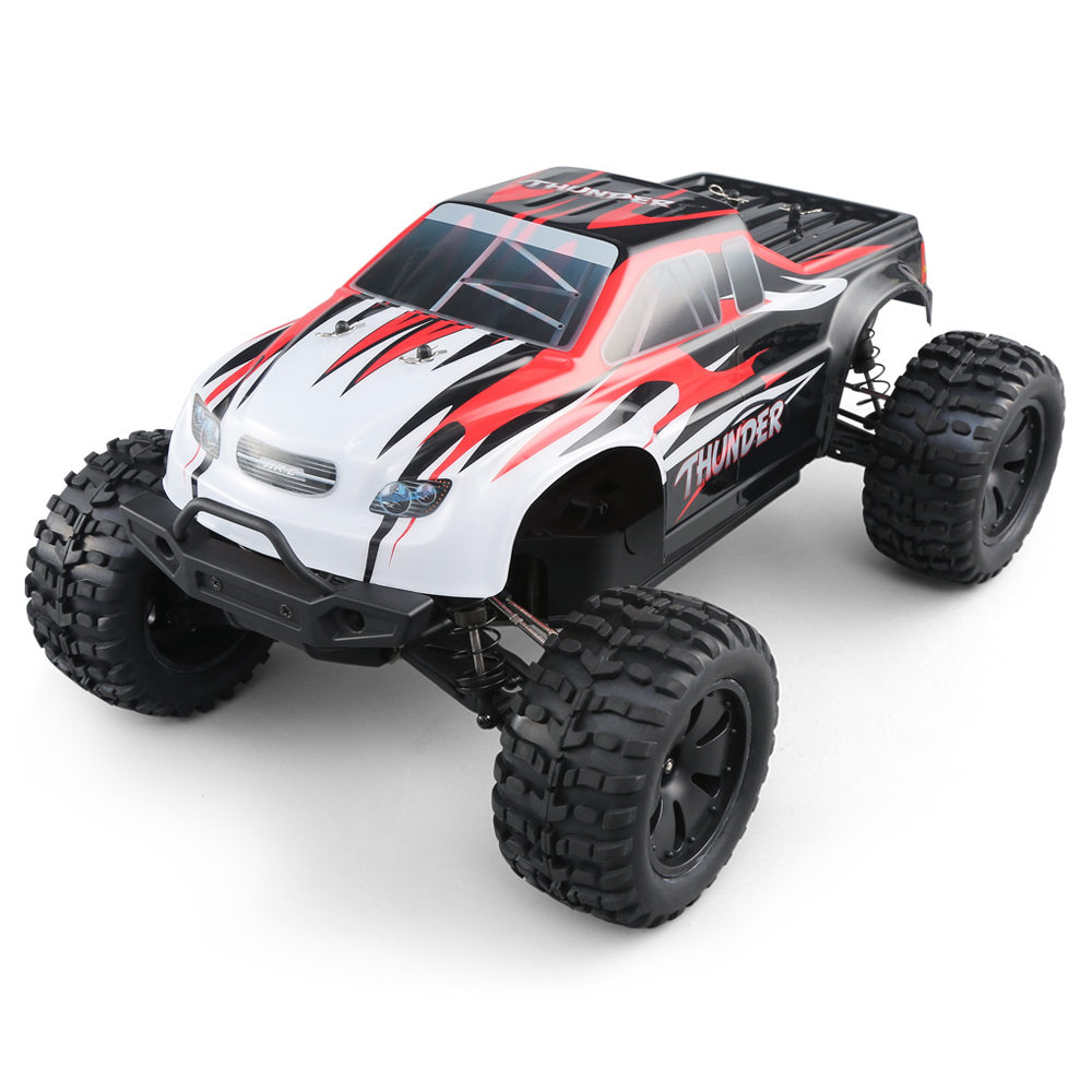 

JJRC Q48 THUNDER 2.4G 1:10 4WD Waterproof Brushless 70km/h Off-road RC Car Monster Truck RTR - Red
