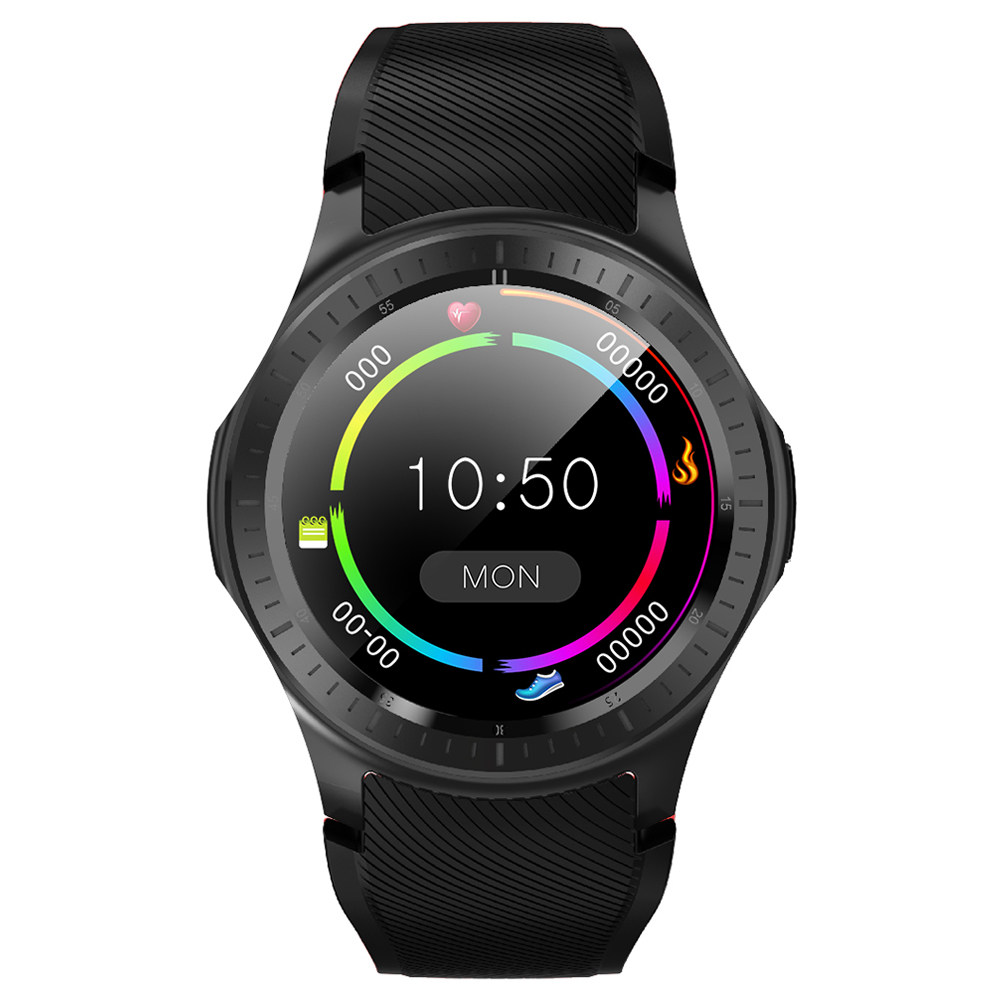 

Makibes AT06 4G Smartwatch Phone Android 6.1 MTK6739 Quad Core 1GB RAM 16GB ROM 1.3 Inch IPS Screen IP68 GPS Heart Rate Monitor - Black