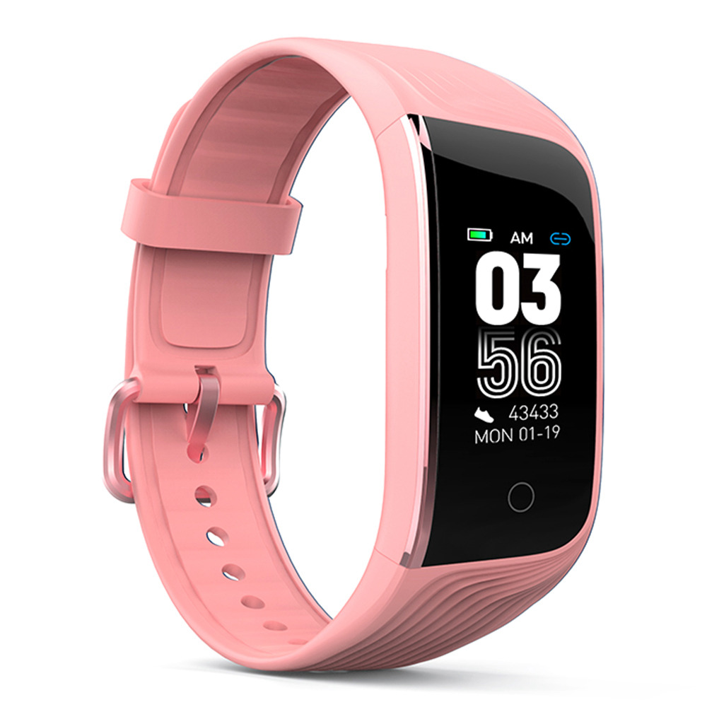 

Makibes HR7 Smart Bracelet Sports Fitness Band 0.96 Inch TFT Screen Heart Rate Sleep Monitor IP68 - Pink