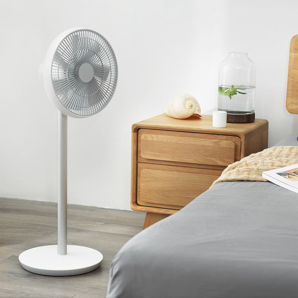 

Xiaomi Smartmi Smart Vertical Floor Fan 2 Natural Wind DC Frequency Portable Rechargeable Standing Fan with MIJIA APP Control - White (Without Battery