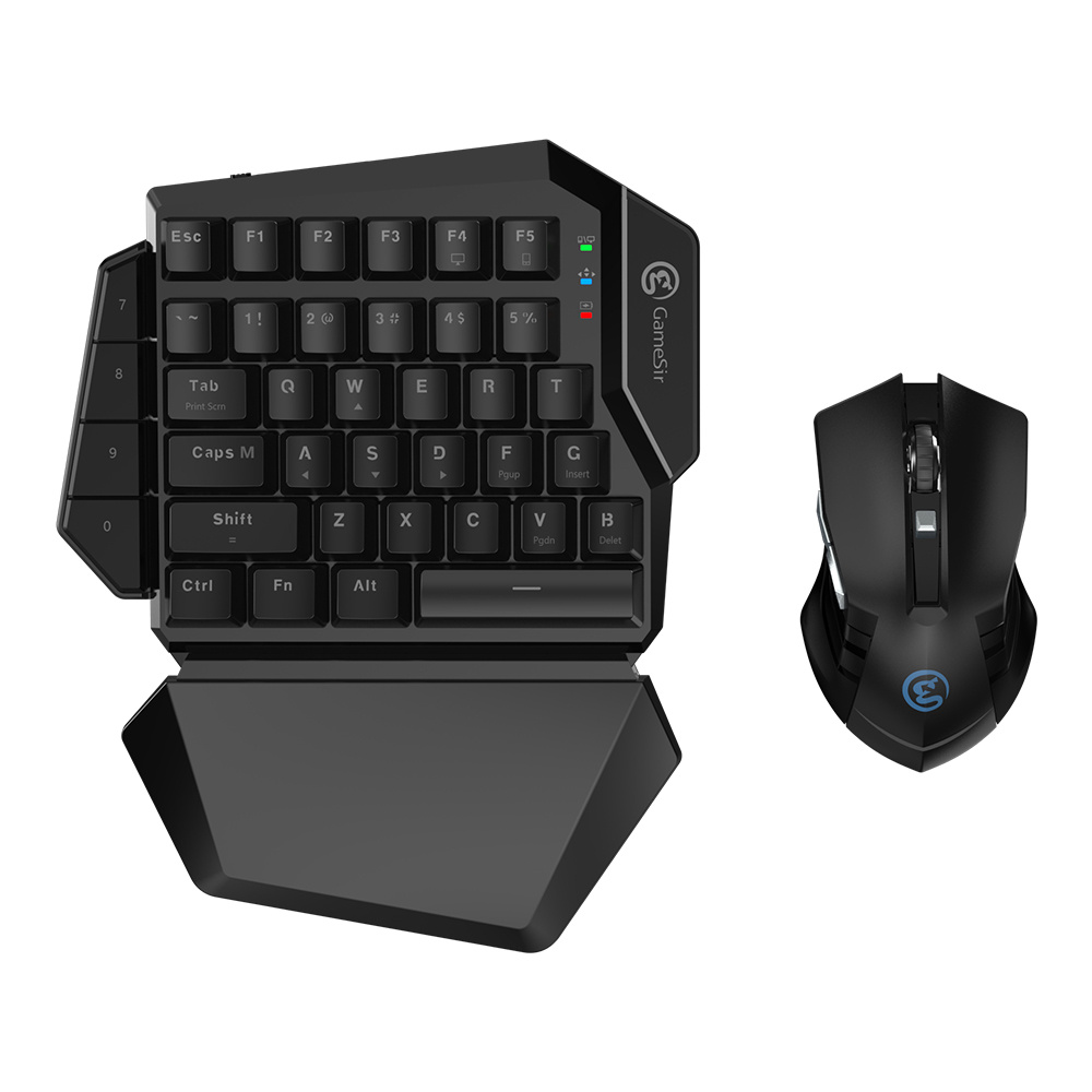 

GameSir Z2 E-sports Gaming Wireless Keypad Mouse Combo 2.4GHz One-handed Blue Switch Keyboard For FPS Games - Black