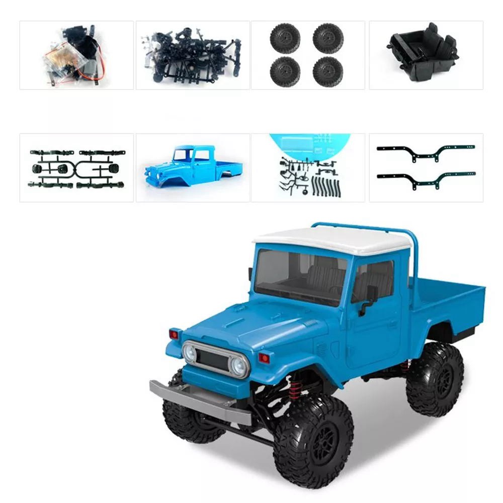 

MN Model MN-45K 1/12 2.4G 4WD Climbing Off-road Vehicle RC Car Without Electronic Parts Kit - Blue