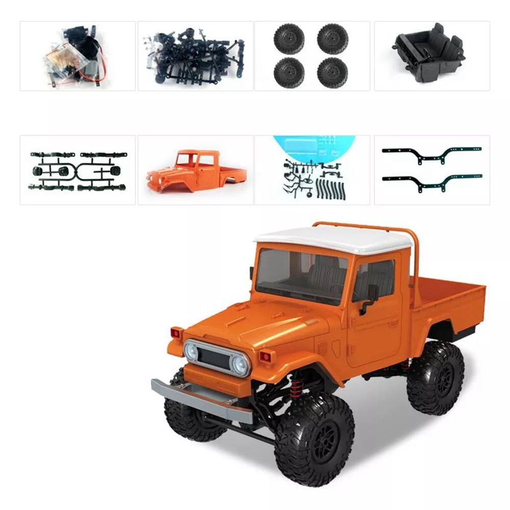

MN Model MN-45K 1/12 2.4G 4WD Climbing Off-road Vehicle RC Car Without Electronic Parts Kit - Orange