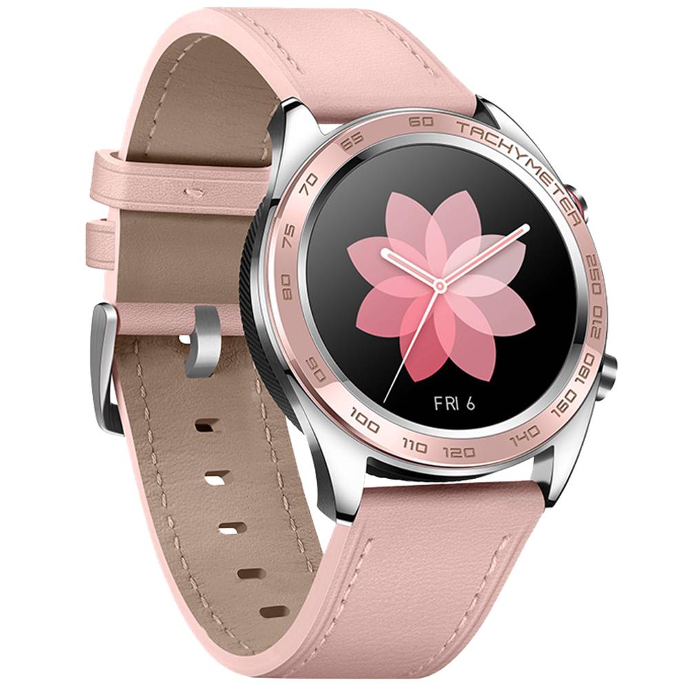 

Huawei Honor Dream Smart Watch 1.2 Inch AMOLED Color Screen Built-in GPS NFC Payment Heart Rate Monitor 5ATM Waterproof Ceramic Bezel - Pink
