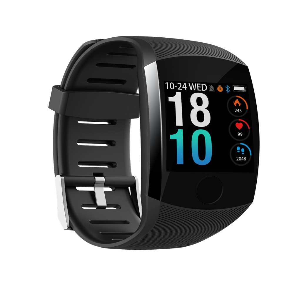 

Makibes B01 Smartwatch 1.3 Inch TFT Screen Blood Pressure Heart Rate Sleep Monitor IP67 Multi Sport Modes Fitness Tracker - Black