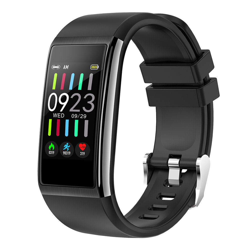 

Makibes HR9 Smart Bracelet 1.14 Inch IPS Color Screen Continuous Heart Rate Monitor IP68 Water Resistant - Black