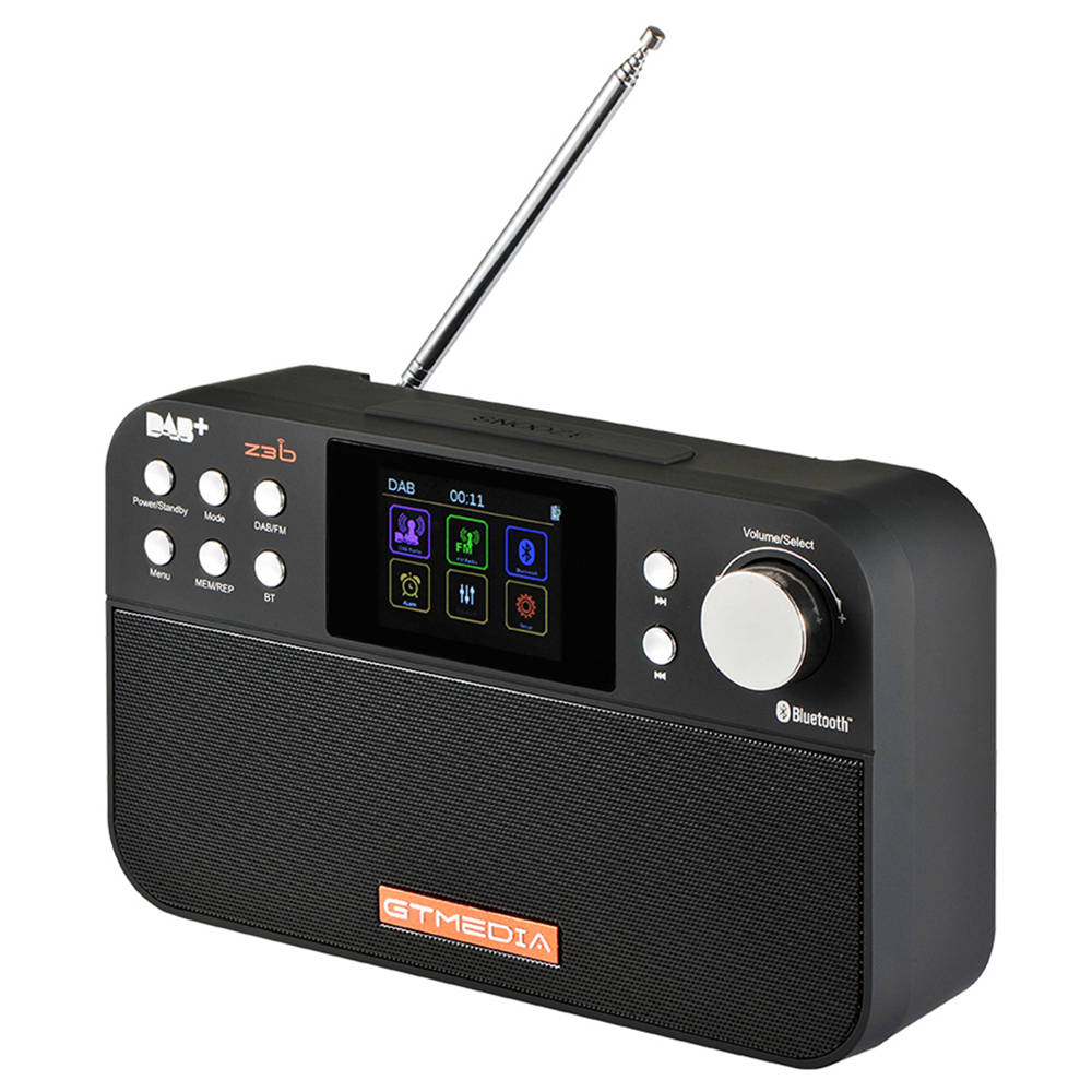 

GTMEDIA Z3B FM/DAB/DAB+ Portable Digital Radio with 2.4 inches TFT-LCD Color Display