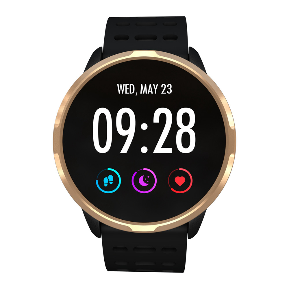 

Makibes B05 Smart Watch 1.3 Inch IPS Screen Heart Rate Blood Pressure Monitor IP67 Fitness Tracker Smartband - Gold
