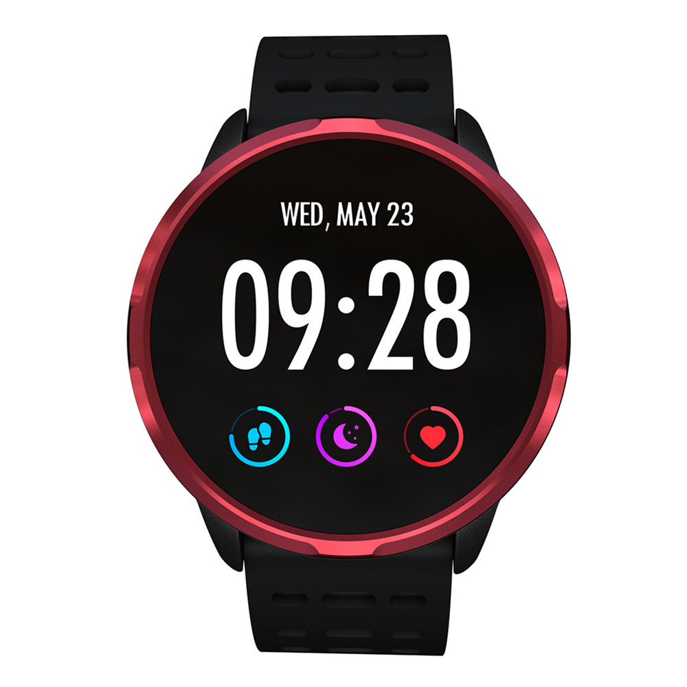 

Makibes B05 Smart Watch 1.3 Inch IPS Screen Heart Rate Blood Pressure Monitor IP67 Fitness Tracker Smartband - Red