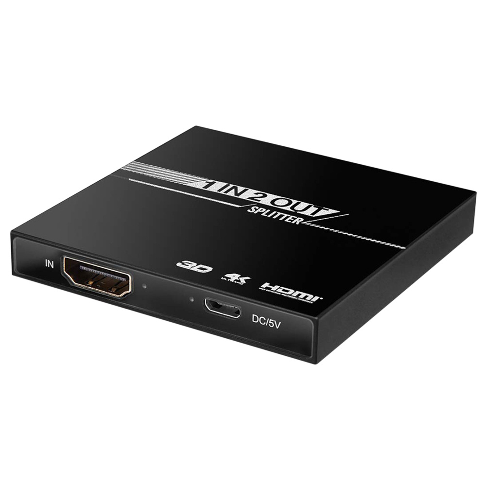 

VK-102S HDMI Splitter 1 In 2 Out 3D 4K@30Hz Full HD 1080P Video Hub for Pc TV BOX PS3/ PS4 Xbox