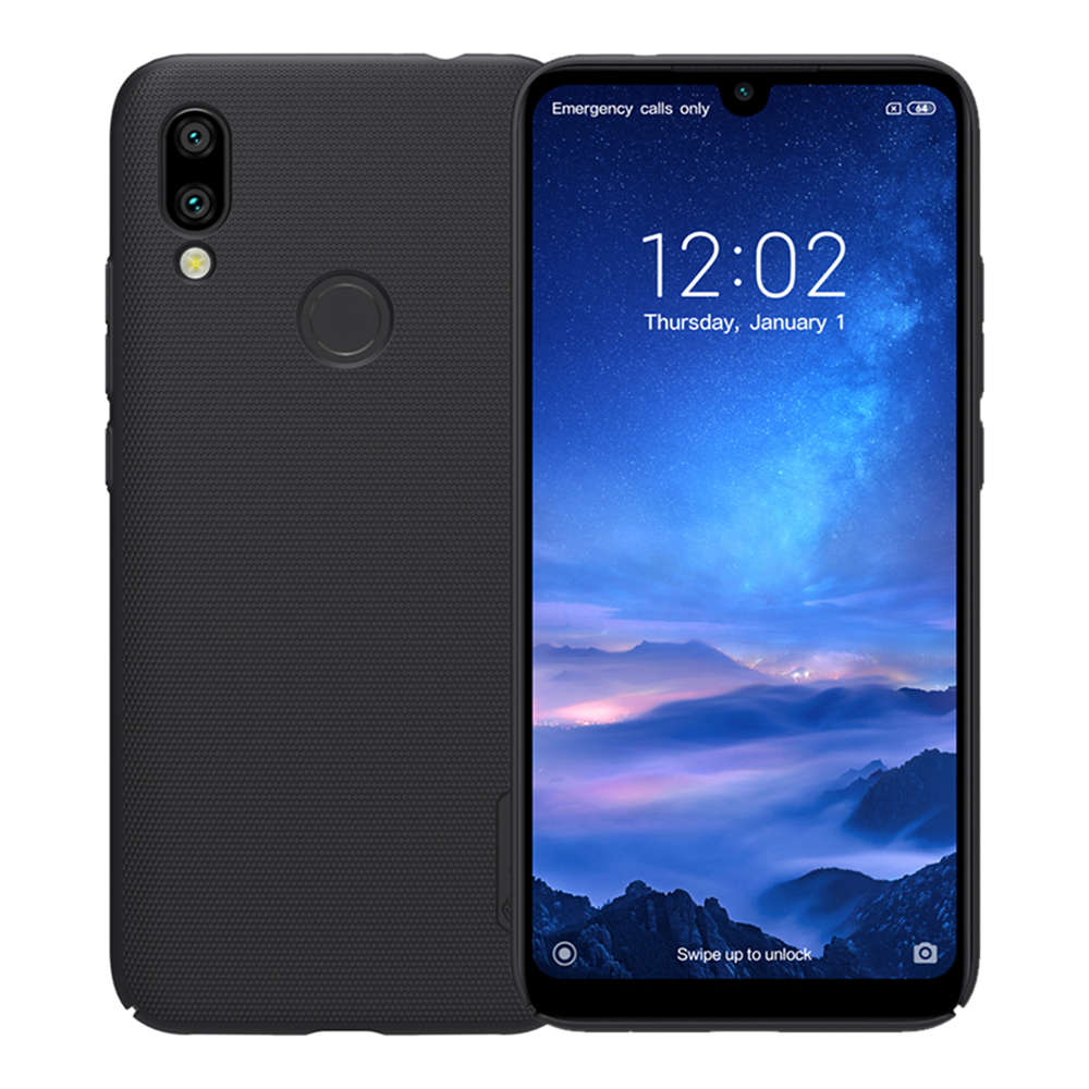 

NILLKIN Hard Phone Case For Xiaomi Redmi 7 Protective Back Cover - Black