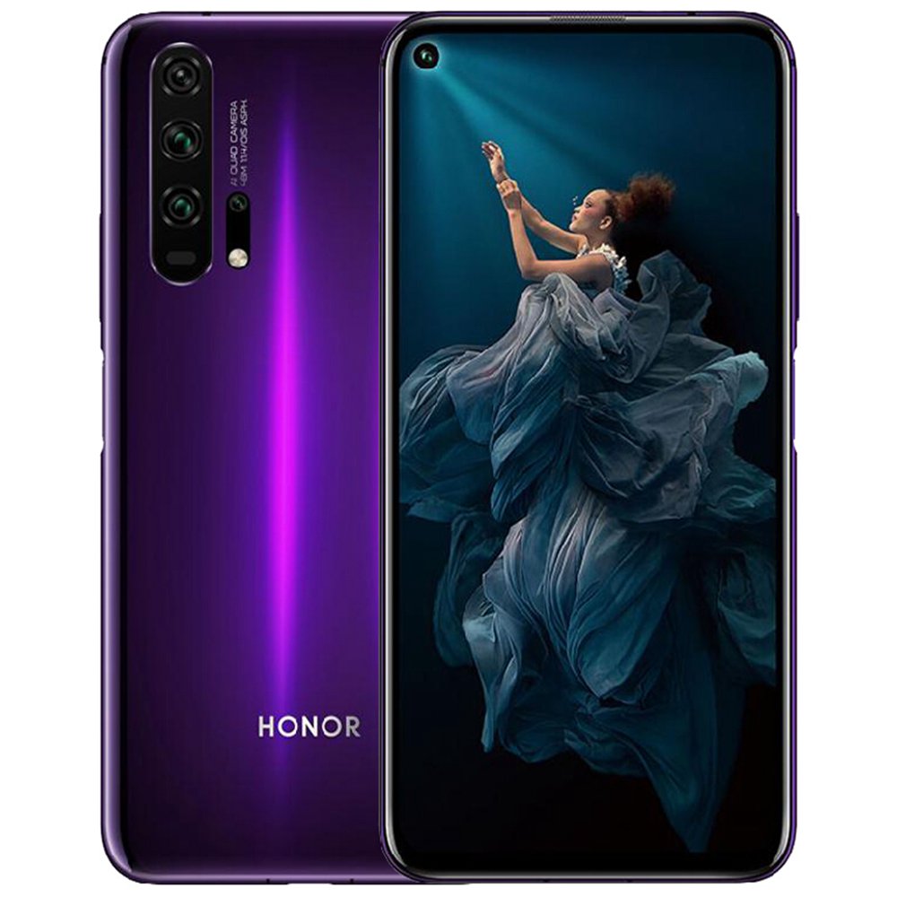 

HUAWEI Honor 20 Pro CN Version 6.26 Inch 4G LTE Smartphone Kirin 980 8GB 256GB 48.0MP + 16.0MP + 8.0MP + 2.0MP Quad Rear Cameras Android 9 Fast Charging Side-mounted Fingerprint - Purple
