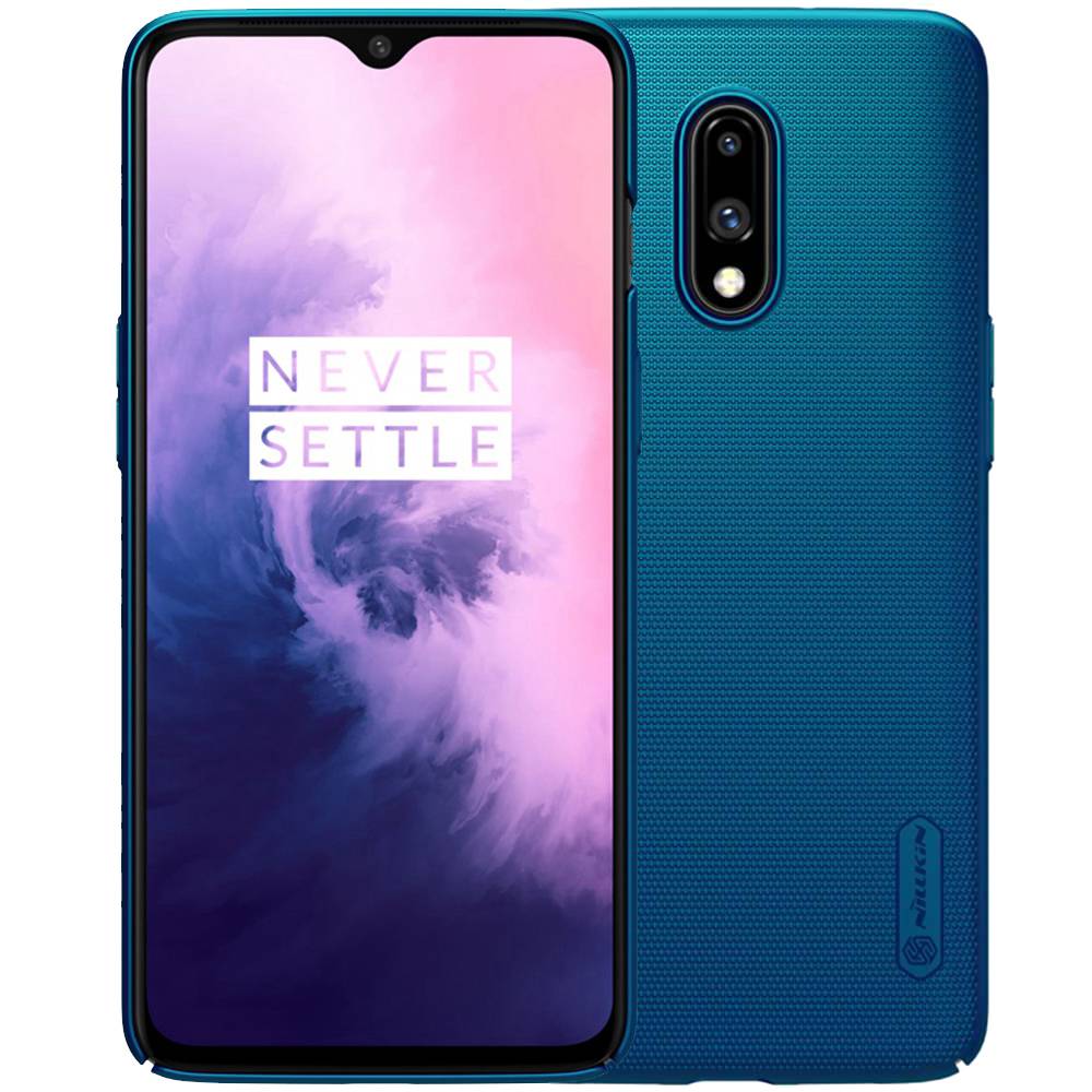 

NILLKIN Hard Phone Case For Oneplus 7 Protective Back Cover - Blue