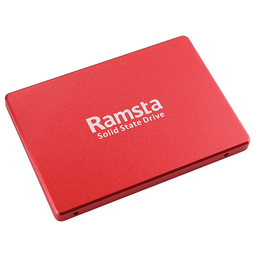 

Ramsta S800 480GB SATA3 High Speed SSD Solid State Drive Hard Disk 2.5 Inch Sequential Read 562MB/s - Red