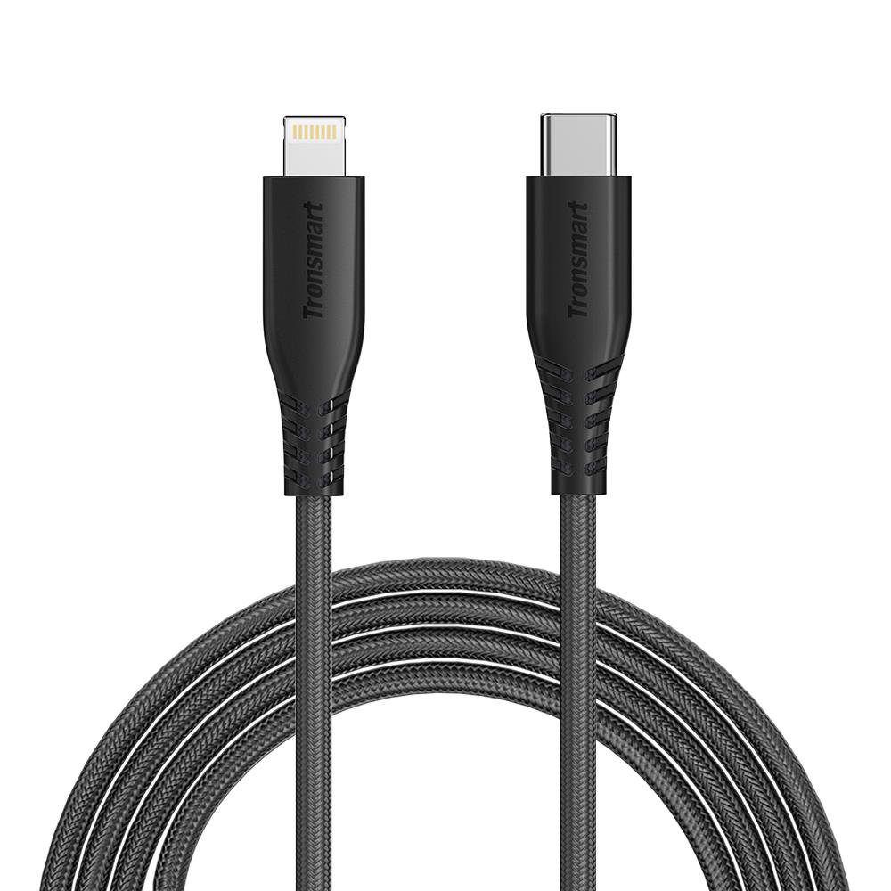 

Tronsmart LCC04 USB-C to Lightning Cable [4ft Apple MFi Certified] for iPhone X/XS/XR/XS Max / 8/8 Plus, Supports Power Delivery